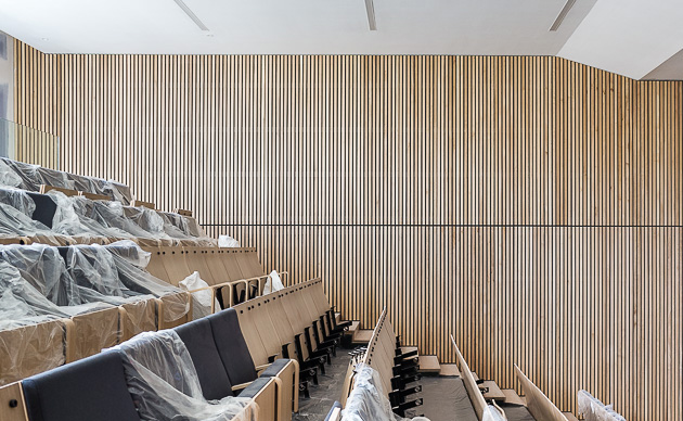 slatted wall detail